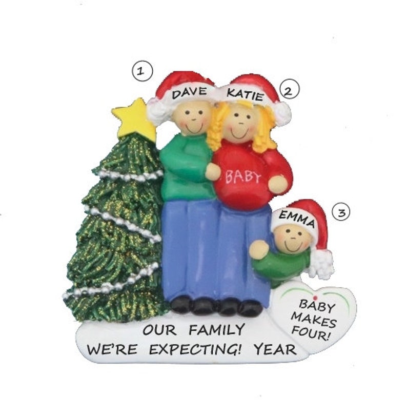 Expecting Family Christmas Ornament 