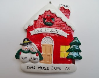 Personalized Our 1st Home Christmas Ornament - Our New Home Christmas Ornament - Personalized Free