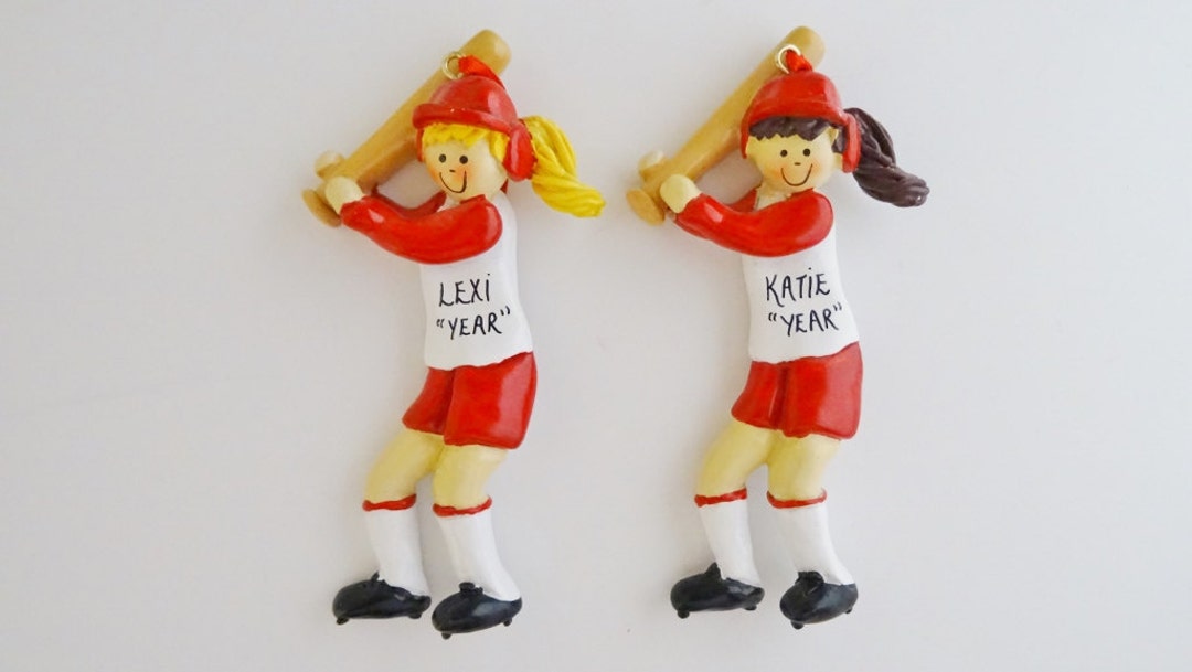 Personalized Softball Player Ornament Sofball Player Christmas Ornament ...
