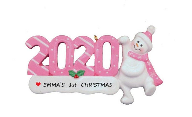 1st Christmas Ornament Custom Ornament Personalized 2020 Baby/'s 1st Christmas Ornament Baby Girls 1st Christmas Baby Boys 1st Christmas