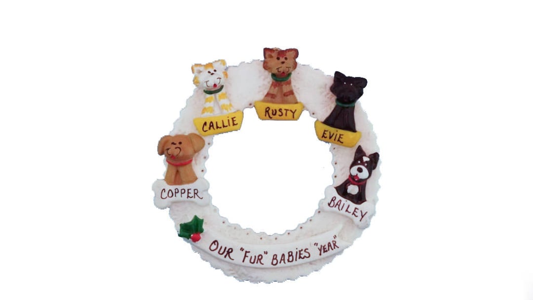 Personalized Christmas Dog Acrylic Ornament - Up To 5 Dogs/Cats - Chri