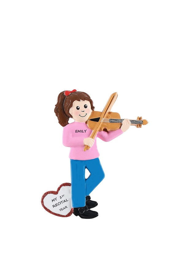 Personalized Violin Christmas Ornament- Learning to Play Violin - String instrument Personalized Christmas Ornament