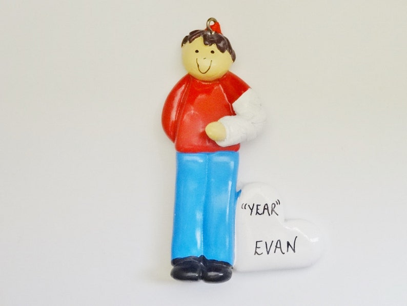 Broken Arm Personalized Christmas Ornament Arm in Cast Etsy
