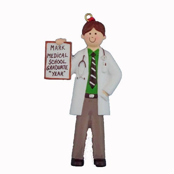 Personalized Medical School Graduate Christmas Ornament - Graduation Gift for Med School Graduate