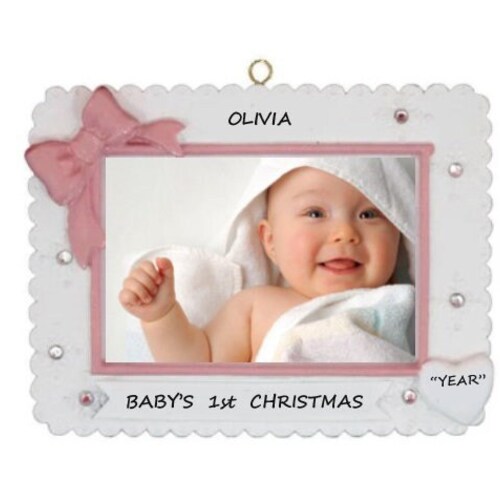 Personalized Photo Frame Christmas Ornament Personalized Etsy