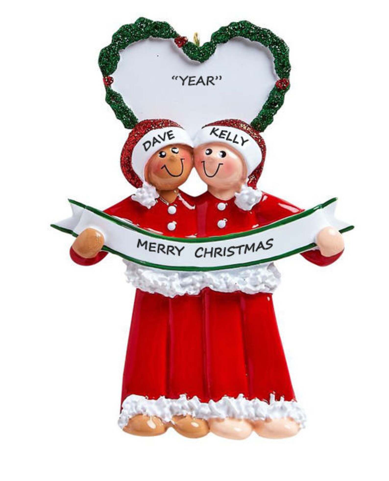 Personalized Couple Ornament - Couple Our 1st Christmas Personalized ...