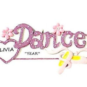 Personalized Ballet Dance Ornament - Personalized  Ornament - Ornament for Girl that Loves To Dance