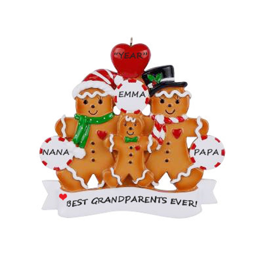 Personalized Grandparents Christmas Ornament From Grandchild