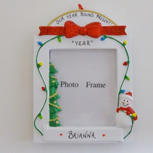 Personalized Photo Frame Christmas Ornament Personalized Etsy