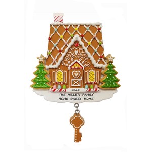 Gingerbread House Ornament - Home Sweet Home Ornament - New Home Ornament - New Home Family Ornament