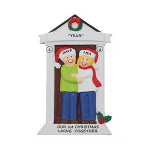 Couple Personalized Ornament Our 1st Christmas Living Together - Our New Home Couple Ornament - Our 1st Home Couple Ornament