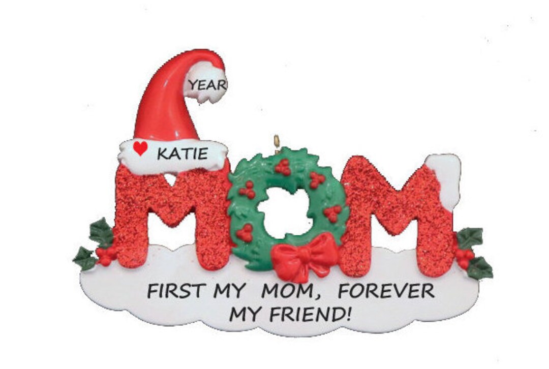 Mom Personalized Christmas Ornament Gift for Mother Personalized Mother ...