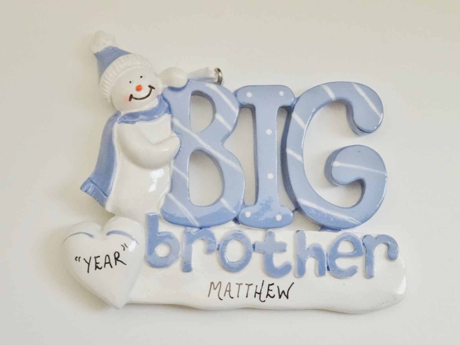 Big Brother Personalized Ornament Big Brother Ornament Etsy