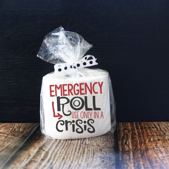 Emergency Roll/ Gag Gift Ideas/ Novelty Christmas/ White Etsy