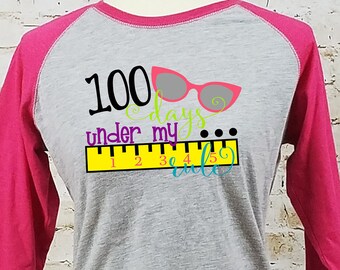 100 Days of School/ Teacher T-Shirt/ 100th Day of School Shirt/ Teacher Shirt/ Teacher 100 Days Shirt/ 100 Days School Party/ School Shirt