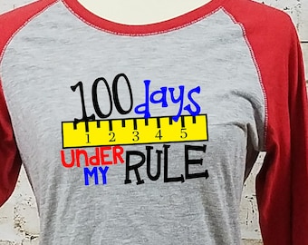 100 Days of School/ Teacher T-Shirt/ 100th Day of School Shirt/ Teacher Shirt/ Teacher 100 Days/ 100 Days School Party/ School Shirt