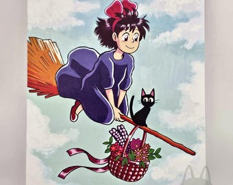 Kiki's Flight • 9x12 Inch Art Print • Matte Finish