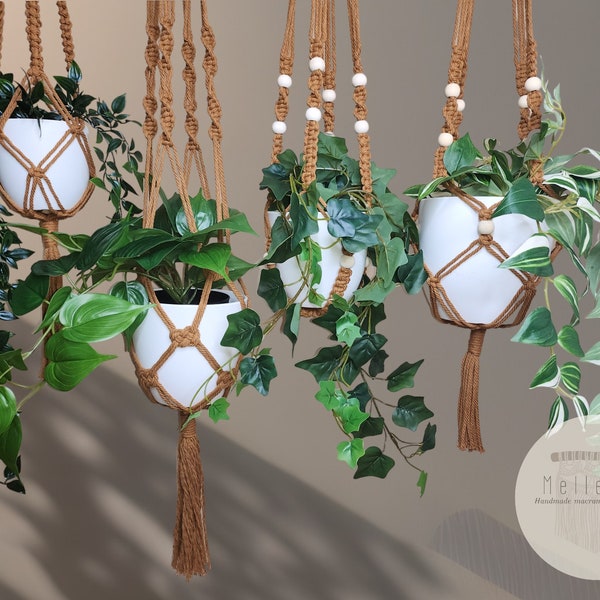 Macrame Plant Hanger Set - Etsy