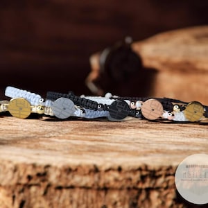 Personalized Map Bracelet - Personalized Map Charm Macrame Bracelet - Custom Location Gift - Adjustable Map Bracelet - Wedding Gift