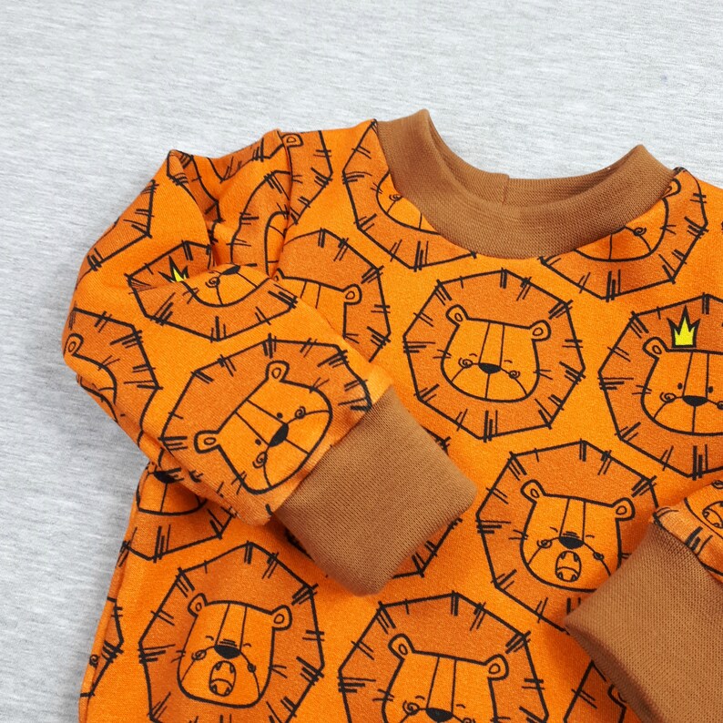Boy sweatshirt baby jumper orange kids sweat newborn Etsy