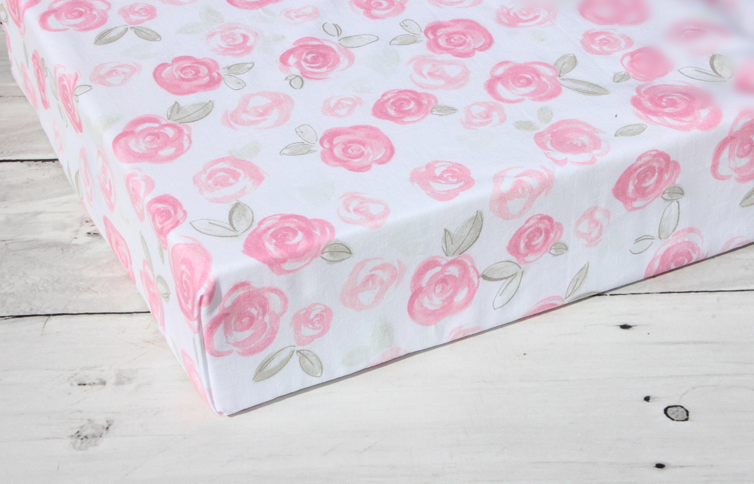 fitted crib sheets girl