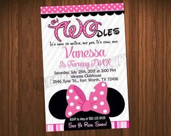 minnie mouse invites etsy