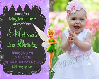 Tinkerbell Invites Etsy