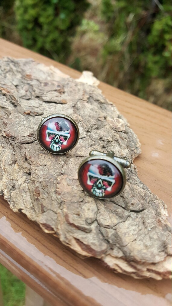Skull and Spider Cuff Links