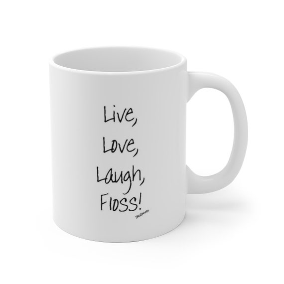 Floss - White Ceramic Mug