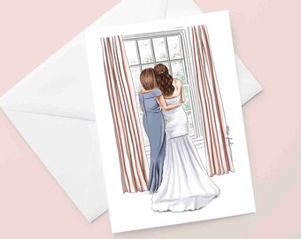 Mother and Bride Card (NOT CUSTOMISABLE) - Wedding Card - Bride Card - Mother of the Bride Card (REF:08)