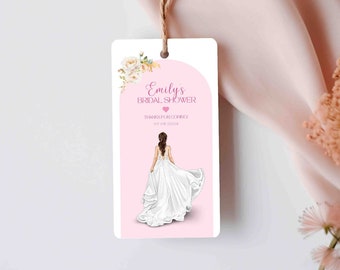 EDITABLE DIGITAL TAG / Bridal Shower Tag - Personalised Tag - Favour Tag - Bridal Shower Favour - Digital Download