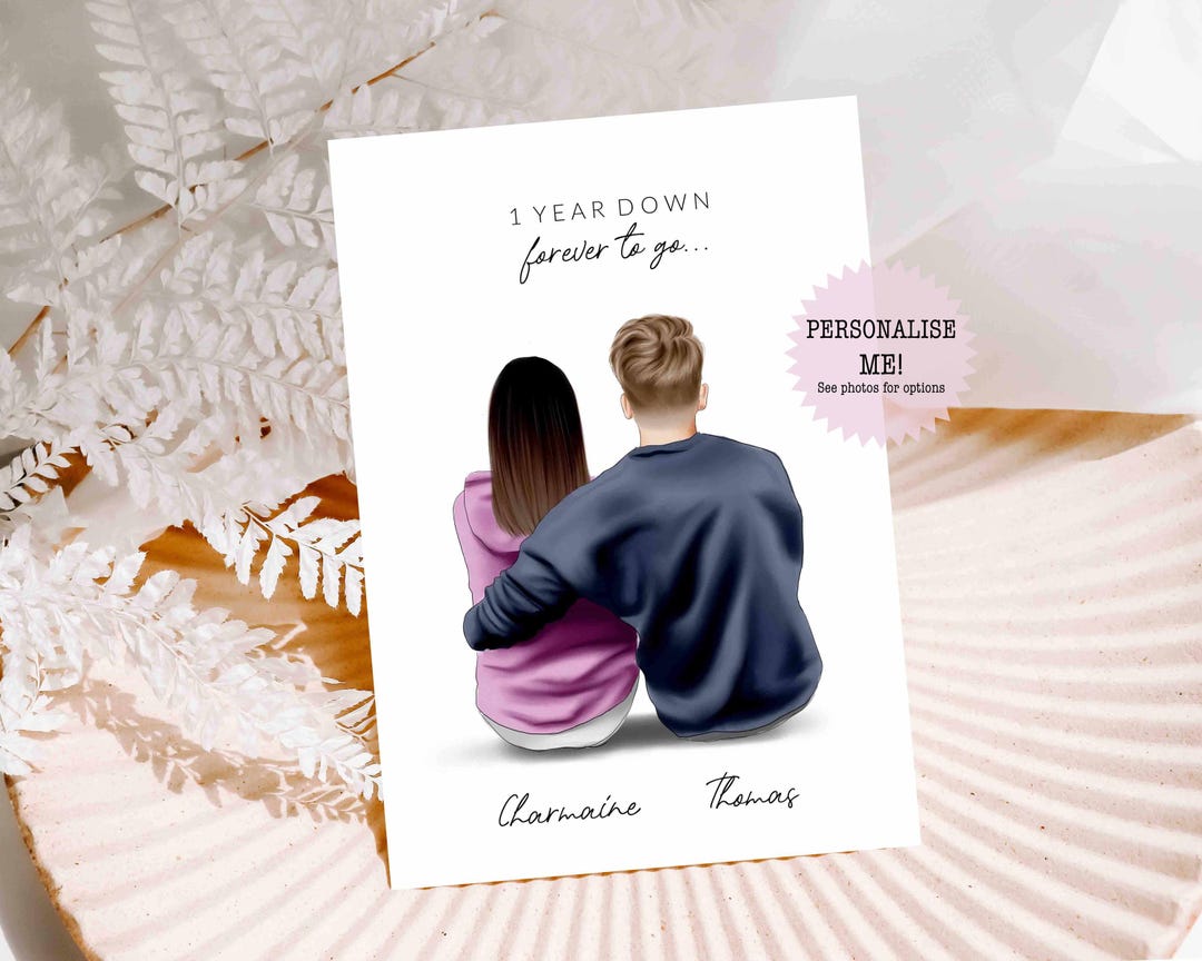 Personalised Anniversary Card / Card for Wedding Anniversary - Card for ...