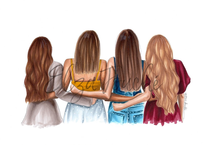 4 Best Friends Best Friends Bestie Sister Best Friend Etsy 4 Best Friends Best Friends Bestie Sister Best Friend Etsy