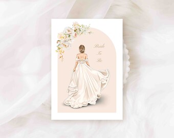 Bride To Be Card / Personalised Card - Bride - Bridal Card - Bridal Shower (REF:112)