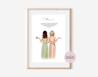 DIGITAL PRINTABLE - My Mother / Personalised Digital Print - Mother's Day - Mum Birthday - Personalised Gift - Keepsake Gift for Mum