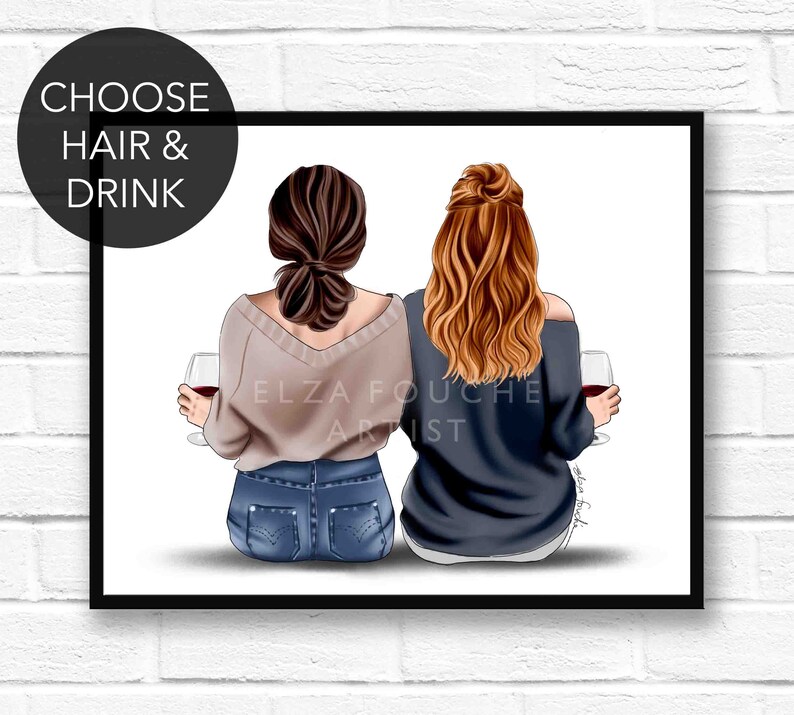Personalised Best Friend Print CUSTOMISABLE Personalised Etsy UK