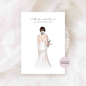 DIGITAL PRINTABLE / To die Braut personalisierte Karte