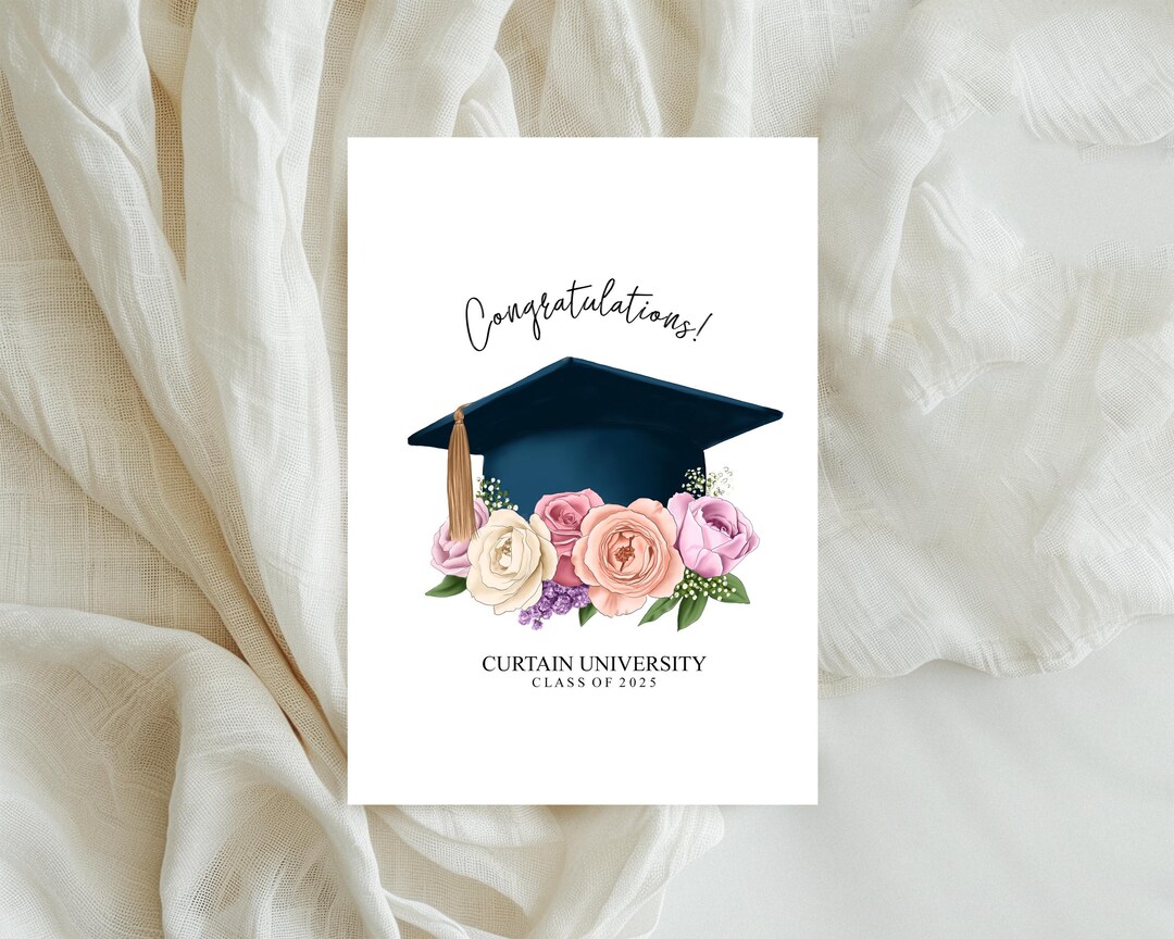 Personalised Graduation Card / Class of 2025 - Congratulations Student ...