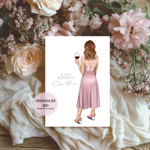 Personalised Birthday Card - Card for Her - Card for Friend - Happy Birthday - Birthday Card - Best Friend Card