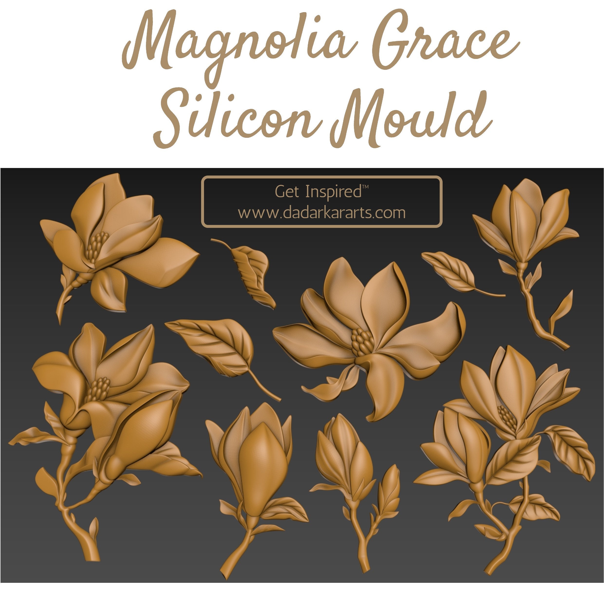 Magnolia Grace - Silicone Mould - Get Inspired!