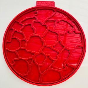 18inch Jumbo Round Agate Tray Mold With Inset Silicone Mold By Get Inspired