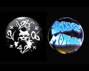 Donnie Darko Frank the Bunny 28.06.42.12 Sparkle Motion Buttons, Magnets, or Keychains