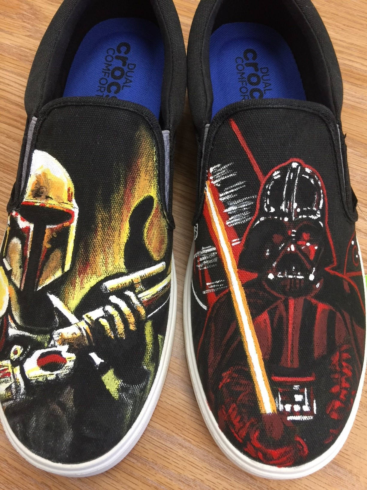 Custom Painted Star Wars Shoes. -