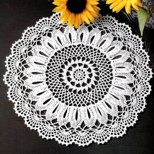 Vintage Crochet PATTERN Doily Crochet Placemat PATTERN Crochet Table Mat Crochet Doily Crochet Table Center Vintage Pattern in PDF