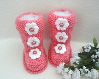 Baby Booties Baby Girl Shoes Crochet Baby Shoes Crochet Baby Booties Knitted Baby Shoes Infant Booty Baby Girl Gift Newborn Baby Clothes