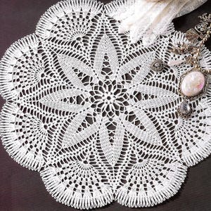 Vintage Crochet PATTERN Doily Crochet Placemat PATTERN Crochet Table Mat Crochet Doily Crochet Table Center Vintage Pattern in PDF