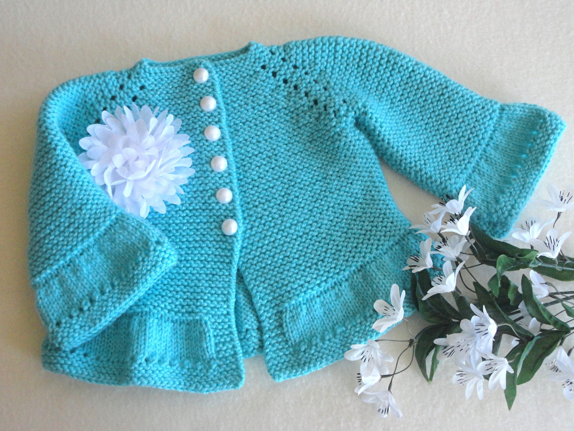 Baby Jacket Knitted Baby Cardigan Knitted Baby Girl Sweater Etsy
