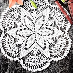 Vintage Crochet PATTERN Doily Crochet Placemat PATTERN Crochet Table Mat Crochet Doily Crochet Table Center Vintage Pattern in PDF