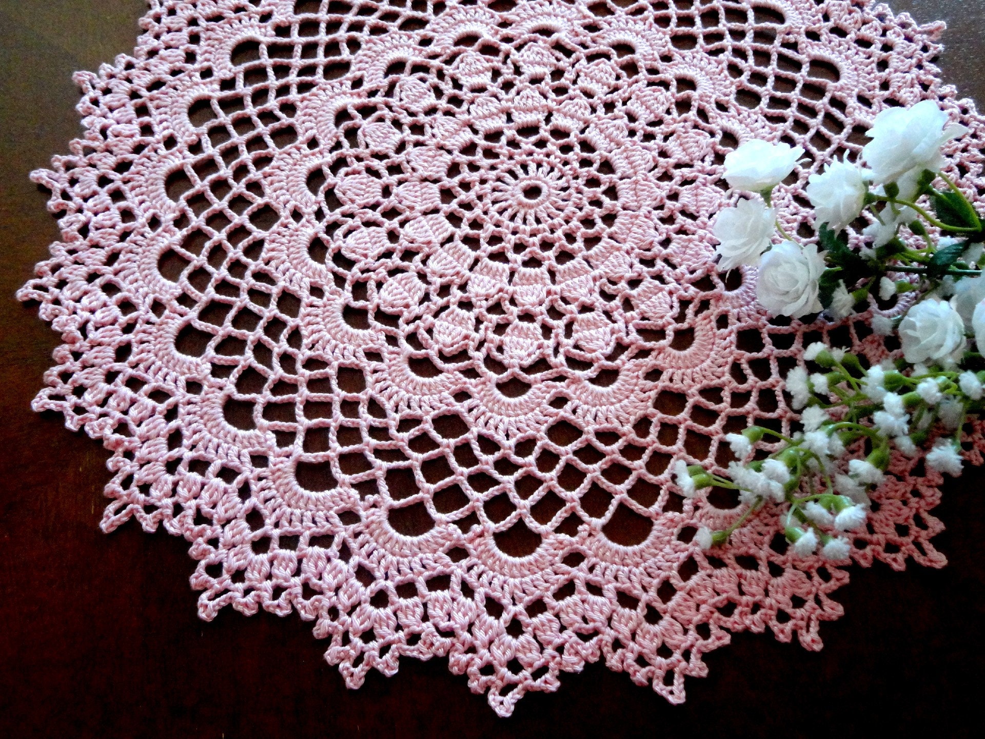 Vintage Crochet PATTERN Doily Crochet Placemat PATTERN Crochet Table Mat Crochet Doily Crochet Table Center Vintage Pattern in PDF