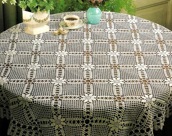 vintage Crochet PATTERN Nappe Crochet Motif PATTERN en PDF